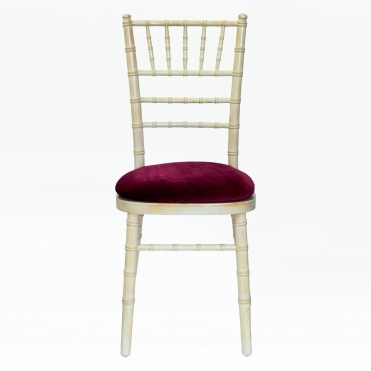 Bespoke Velvet Bespoke Seat Pad Cover Wine