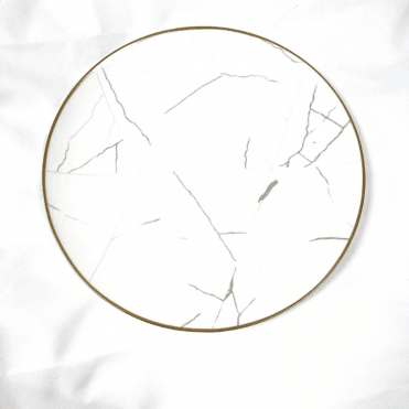 Bone China Marble Effect Charger Plate