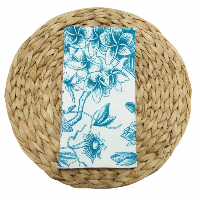 Botanical Print Range Napkin Blue
