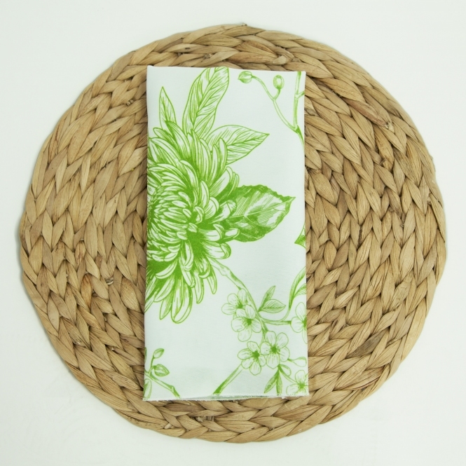 Botanical Print Range Napkin Light Green