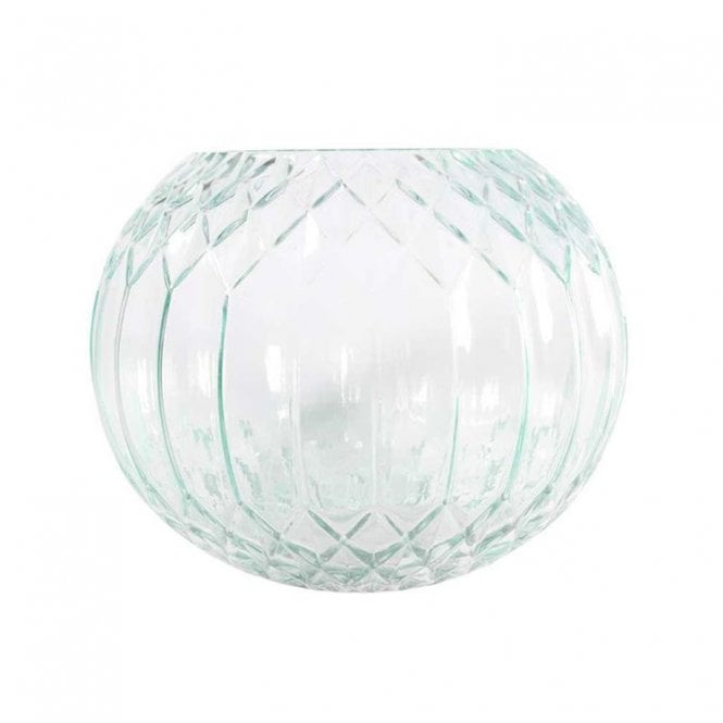 Bubble Ball Vase Geometric Green