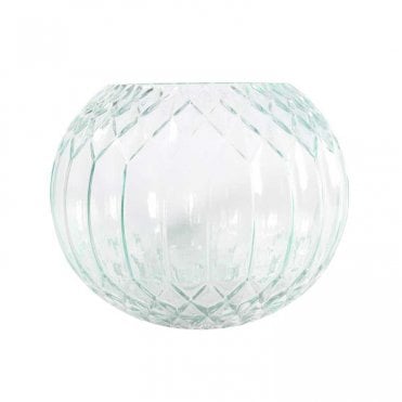 Bubble Ball Vase Geometric Green