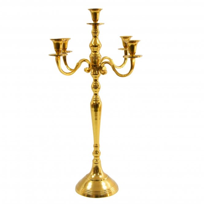 Candelabra 5 Arm 60cm Sunset Gold