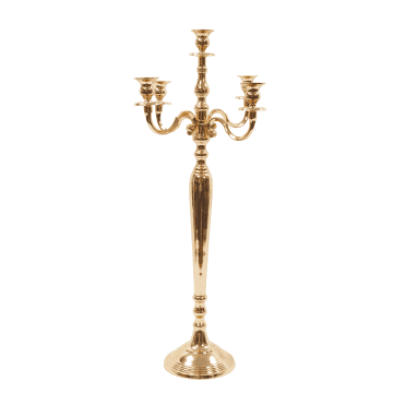 Candelabra 5 Arm 80cm French Gold