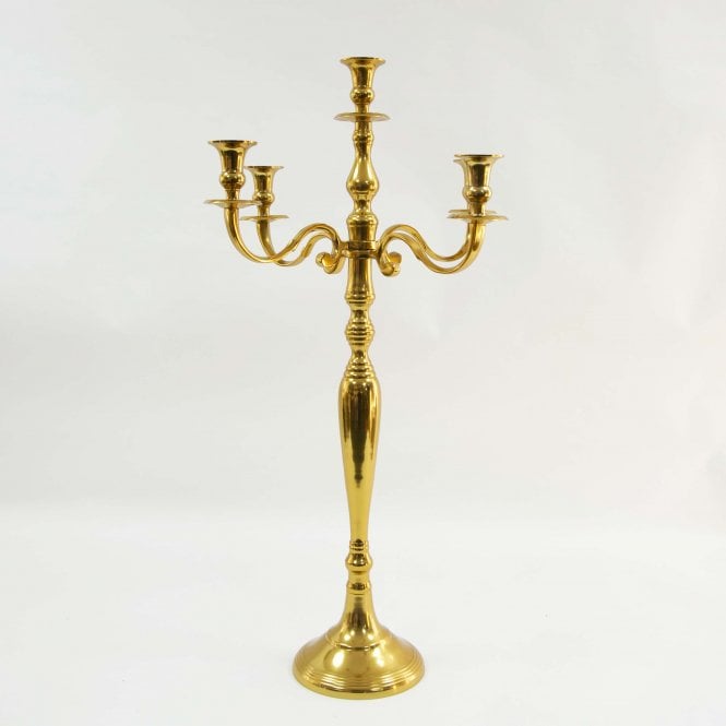 Candelabra 5 Arm 80cm Sunset Gold