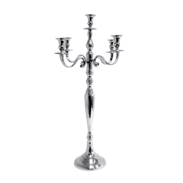 Candelabra 5 Arm Silver 80cm