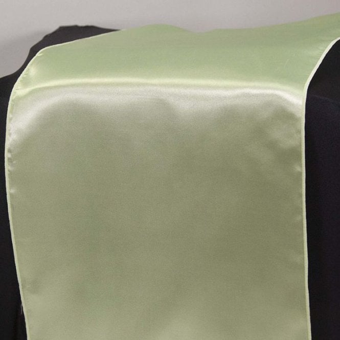 Satin Table Runner Celery