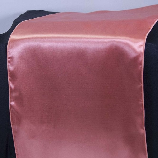 Satin Table Runner Coral