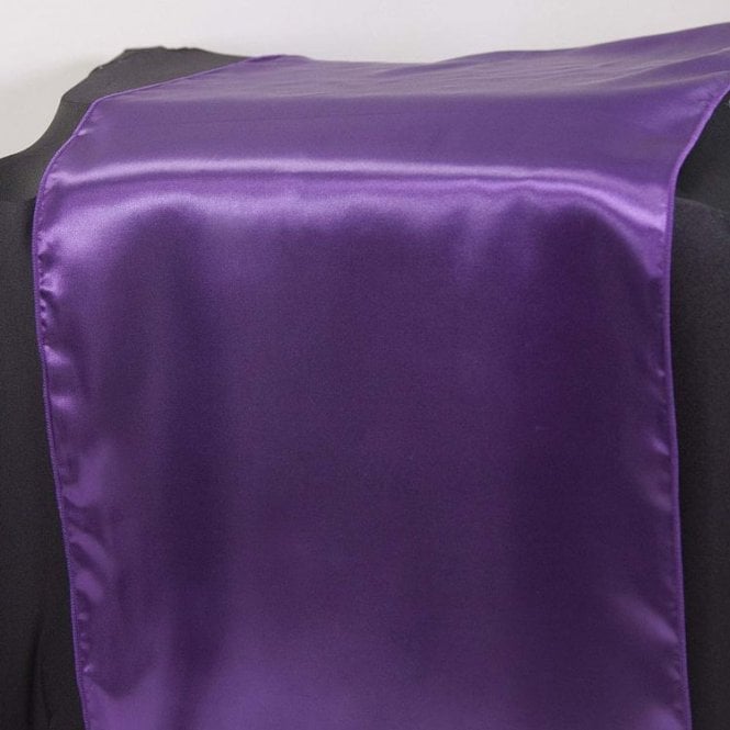 Satin Table Runner Purple