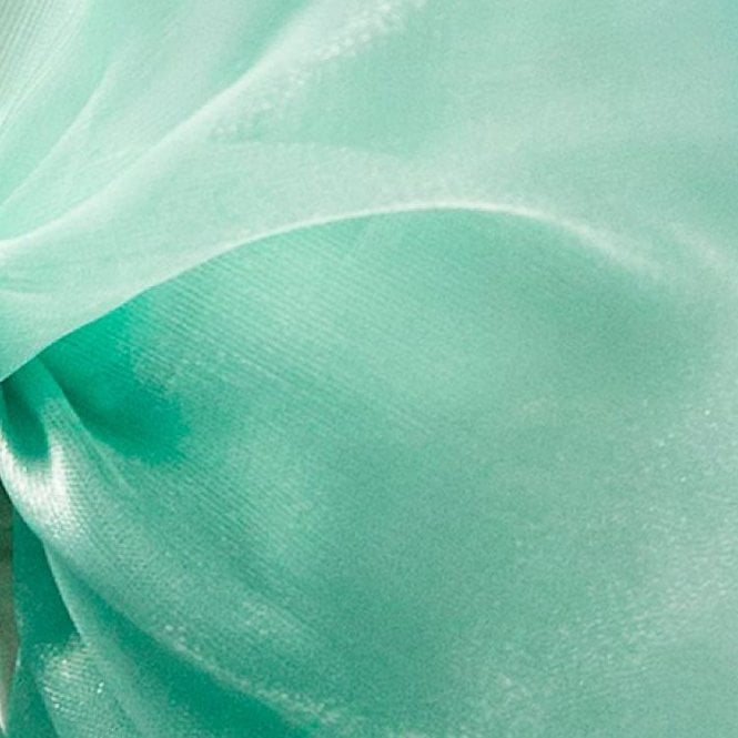 Silk Organza Fabric Seafoam Green