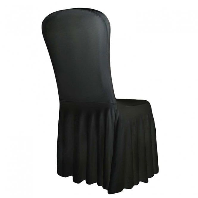 Spandex Lycra Skirt Cover Black