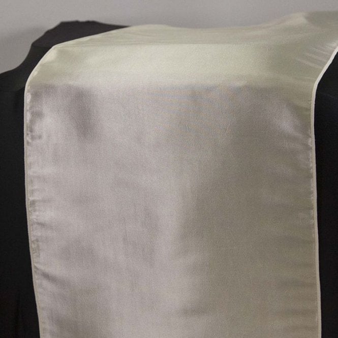 Taffeta Table Runner Ice Ivory