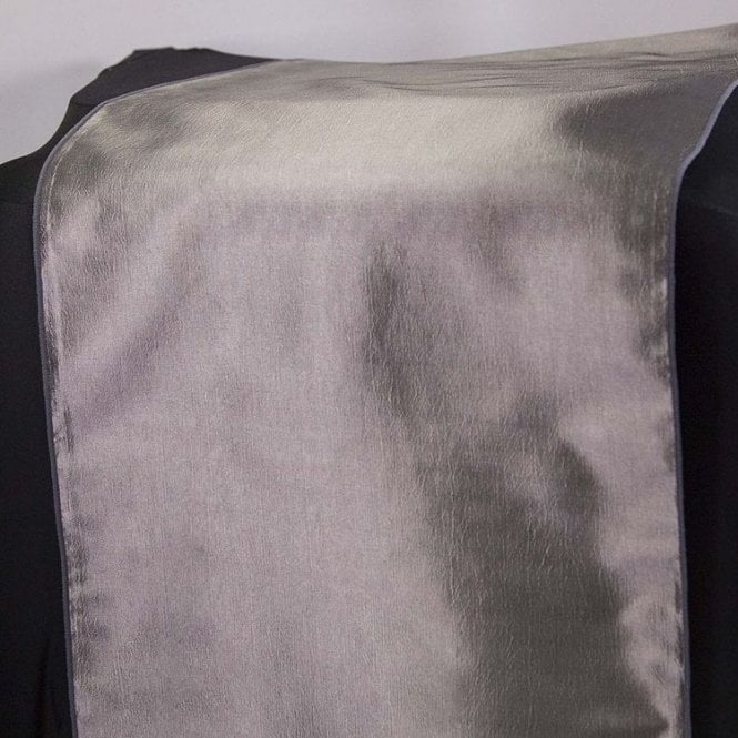Taffeta Table Runner Platinum