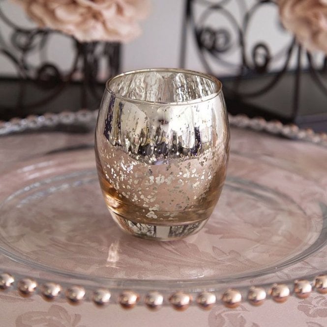Champagne Tealight Holder Large
