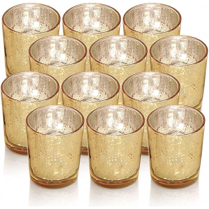 Champagne Tealight Holder Small - 12 pack