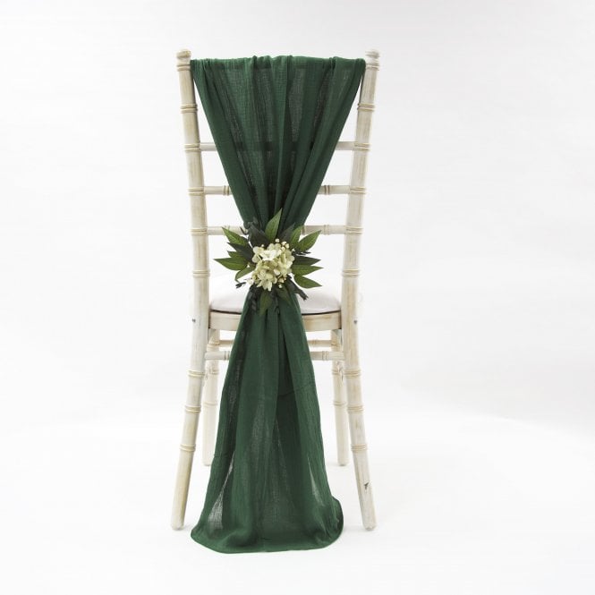Cheesecloth Chair Drapes Hunter