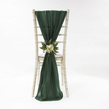 Cheesecloth Chair Drapes Hunter