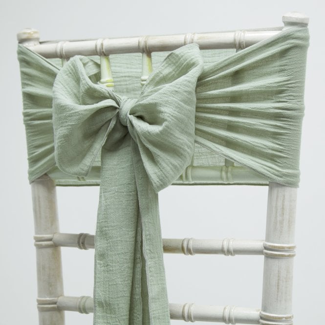 Cheesecloth Sash Dusky Sage