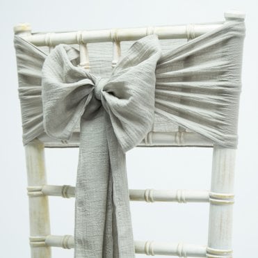 Cheesecloth Sash Light Grey