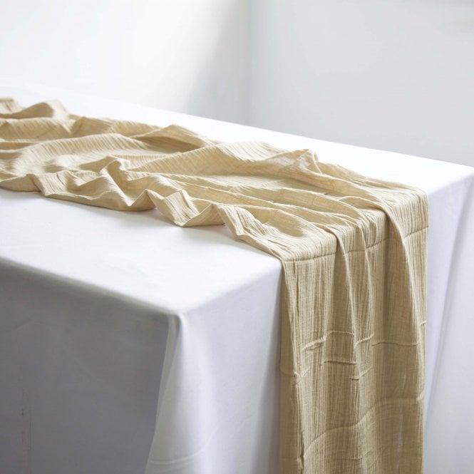 Cheesecloth Table Runner Natural