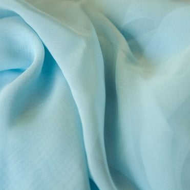 Chiffon Fabric Pale Blue