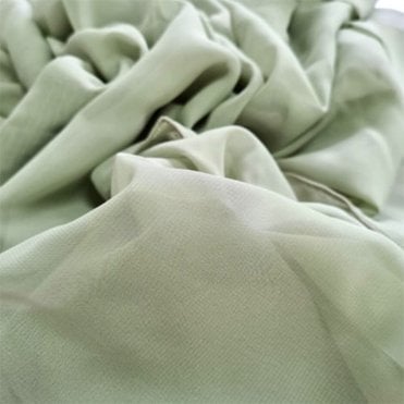 Chiffon Fabric Roll Sage 25m