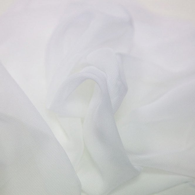 Chiffon Fabric White 35m Roll