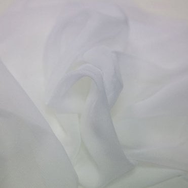 CHAIRCOVER DEPOT Chiffon Fabric White 50M Roll