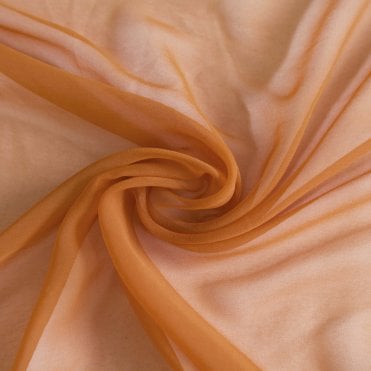 Chiffon Georgette Fabric Terracotta 27m Roll