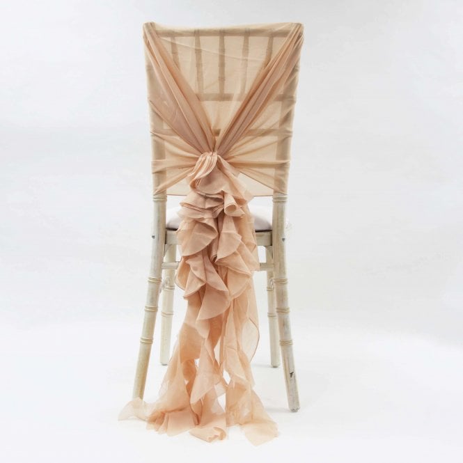 Chiffon Hoods With Ruffles Blush Pink