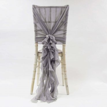 Chiffon Hoods With Ruffles Mink