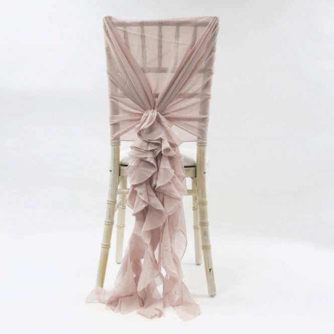 Chiffon Hoods With Ruffles Pale Pink