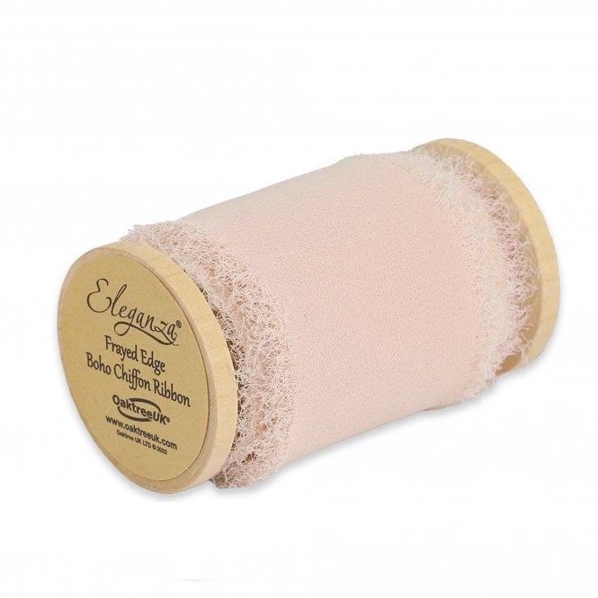 Chiffon Ribbon Boho Blush