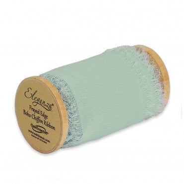 DÉCOR ESSENTIALS Chiffon Ribbon Boho Mint