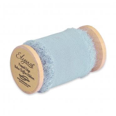 Chiffon Ribbon Boho Powder Blue