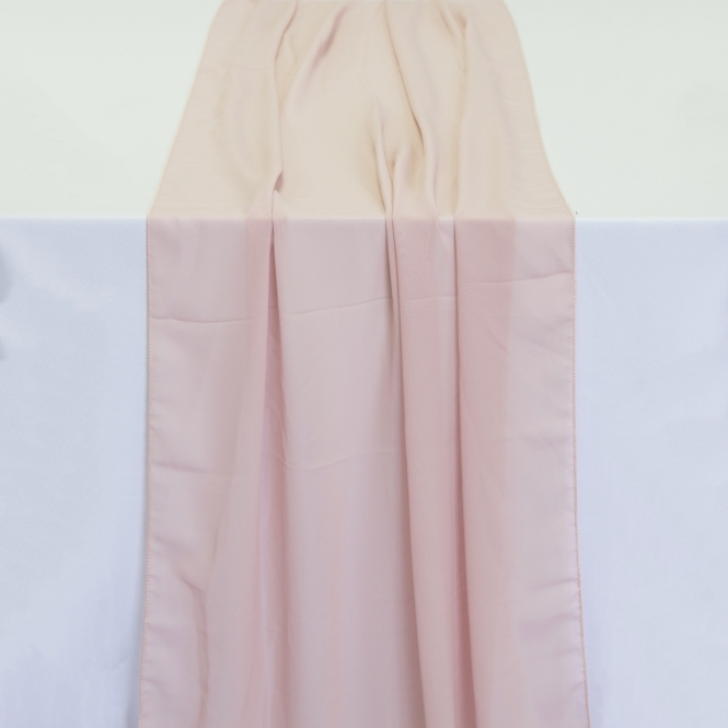 Chiffon Table Runner Large Rose Gold