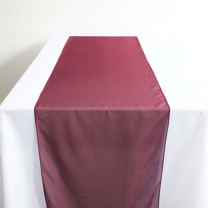 Chiffon Table Runners Large Burgundy