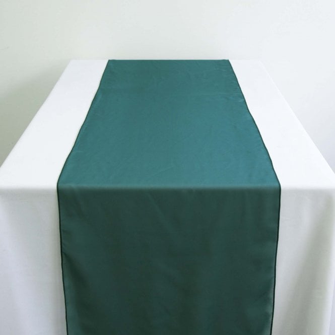 Chiffon Table Runners Large Peacock Green
