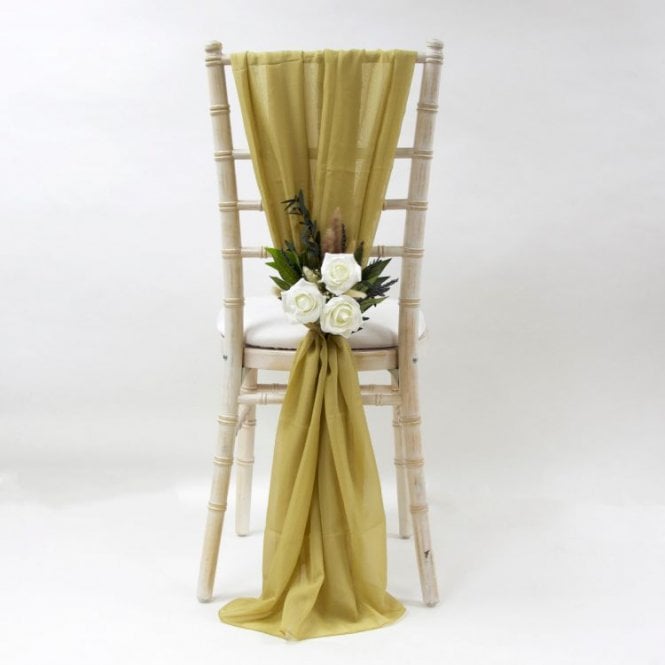 Chiffon Vertical Drops Antique Gold