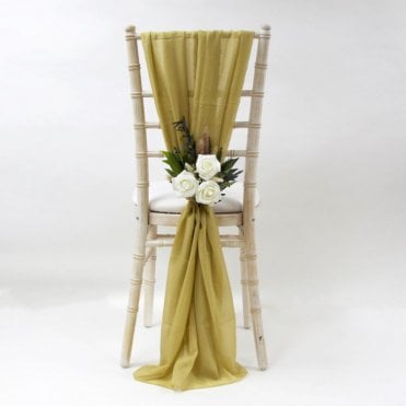 Chiffon Vertical Drops Antique Gold