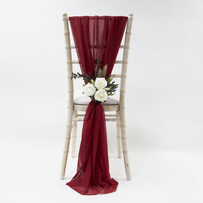 Chiffon Vertical Drops Garnet