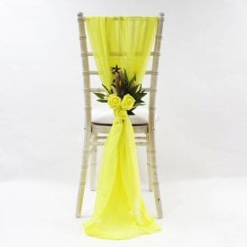 Chiffon Vertical Drops Lemon