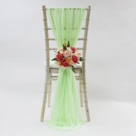 Chiffon Vertical Drops Mint