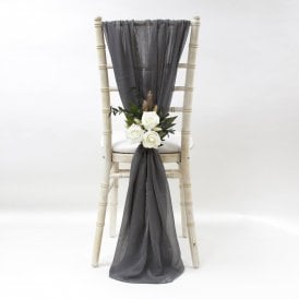Chiffon Vertical Drops Platinum