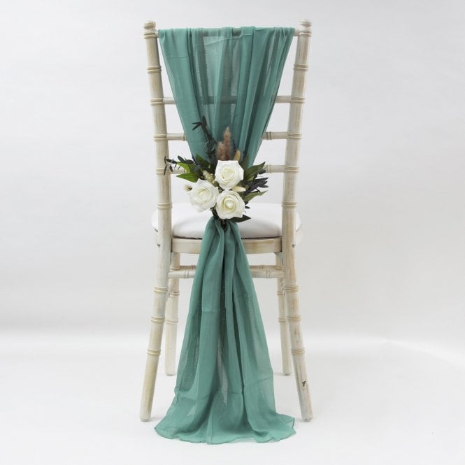 Chiffon Vertical Drops Teal
