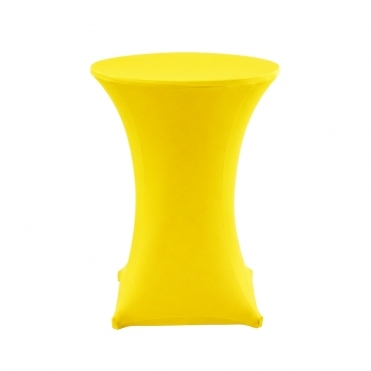 Cocktail Lycra Table Cover Size A Yellow