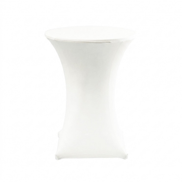 Cocktail Lycra Table Covers Size A Ivory