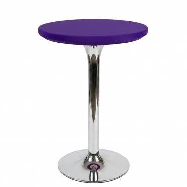 CHAIRCOVER DEPOT Cocktail Lycra Table Toppers Size A Purple