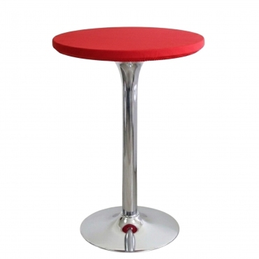 CHAIRCOVER DEPOT Cocktail Lycra Table Toppers Size A Red