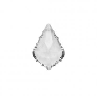 Crystal Leaf Drop Clear DF84 22mm x 38mm